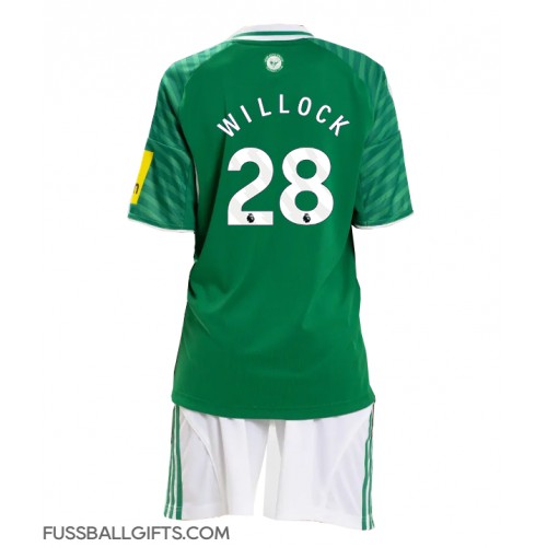 Newcastle United Joe Willock #28 Fußballbekleidung Auswärtstrikot Kinder 2025-26 Kurzarm (+ kurze hosen)